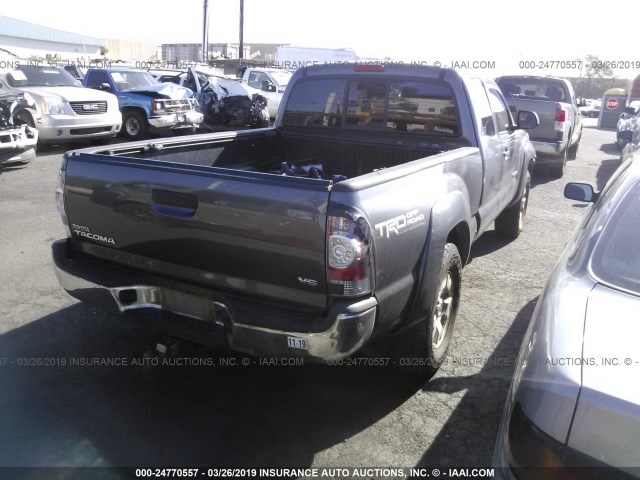 5TFUU4EN7DX049775 - 2013 TOYOTA TACOMA GRAY photo 4