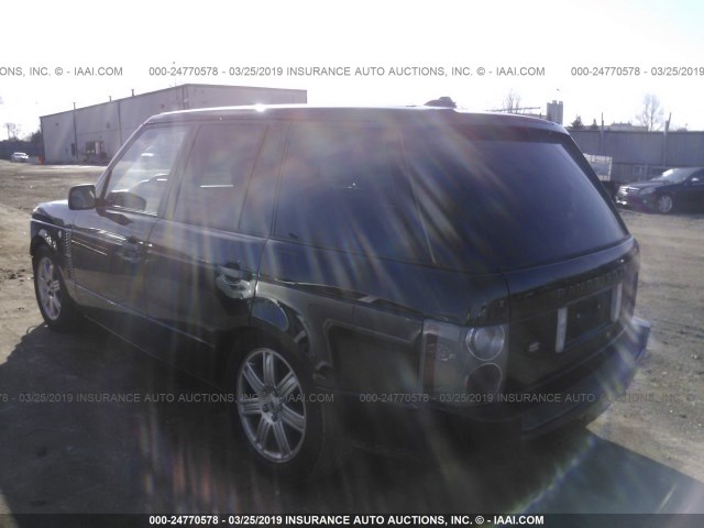 SALME15446A229958 - 2006 LAND ROVER RANGE ROVER HSE BLACK photo 3