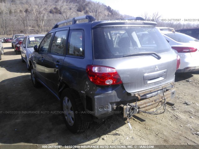 JA4LZ31F36U005843 - 2006 MITSUBISHI OUTLANDER LS GRAY photo 3