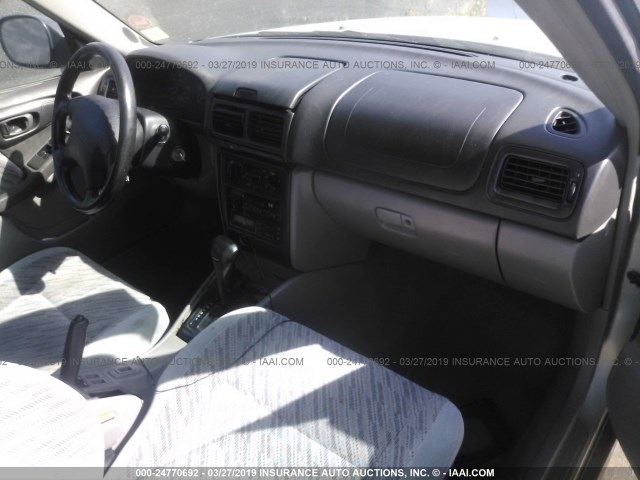 JF1SF6558YH732183 - 2000 SUBARU FORESTER S SILVER photo 5