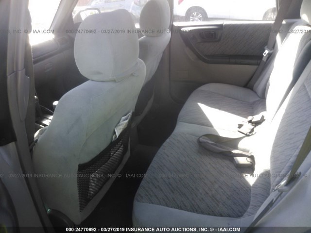 JF1SF6558YH732183 - 2000 SUBARU FORESTER S SILVER photo 8