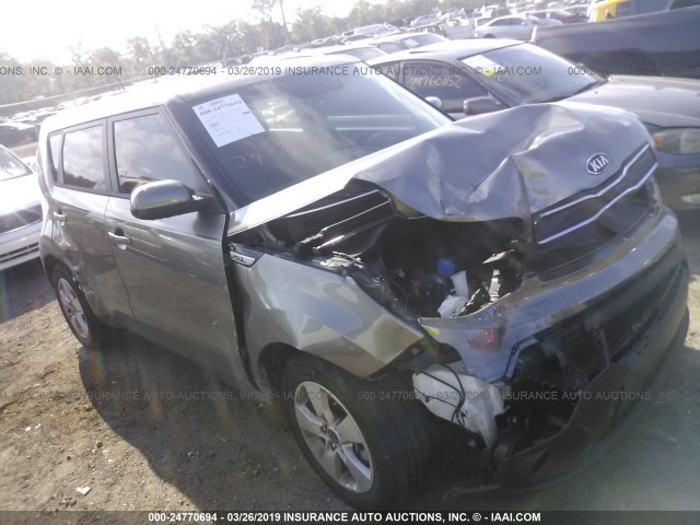 KNDJN2A25K7671059 - 2019 KIA SOUL GRAY photo 1