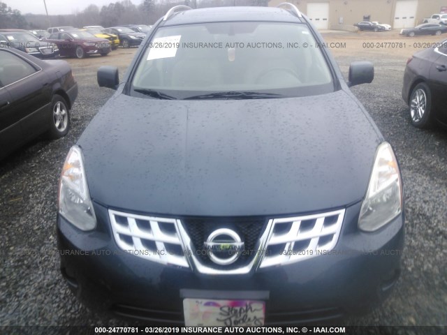 JN8AS5MV8DW623567 - 2013 NISSAN ROGUE S/SV BLUE photo 6