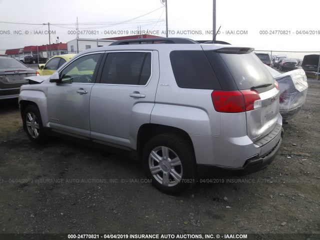 2GKFLWEK8E6141741 - 2014 GMC TERRAIN SLE SILVER photo 3