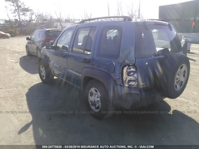 1J4GL48K63W615831 - 2003 JEEP LIBERTY SPORT/FREEDOM ლურჯი ფოტო 6
