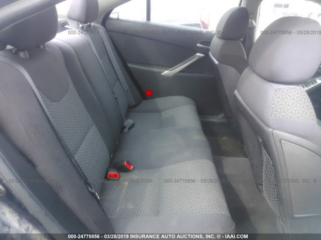 1G2ZF57BX84305394 - 2008 PONTIAC G6 VALUE LEADER/BASE Dark Blue photo 8