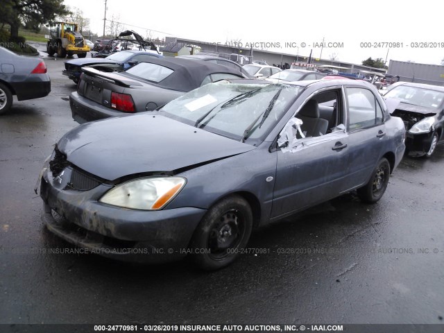 JA3AJ26E35U030396 - 2005 MITSUBISHI LANCER ES GRAY photo 2