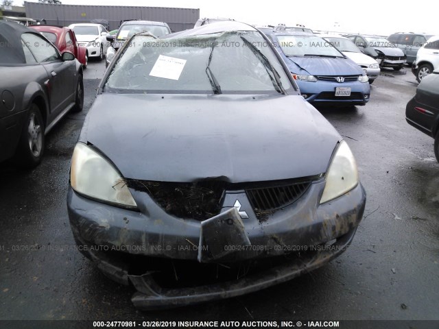 JA3AJ26E35U030396 - 2005 MITSUBISHI LANCER ES GRAY photo 6