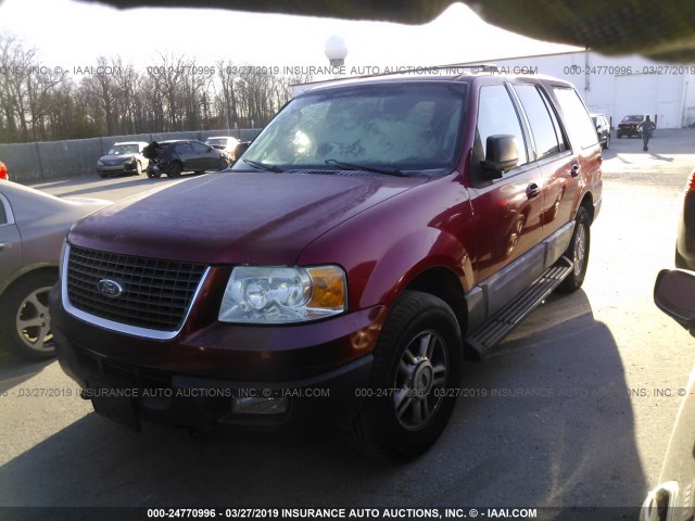 1FMPU16W94LA01233 - 2004 FORD EXPEDITION XLT RED photo 2