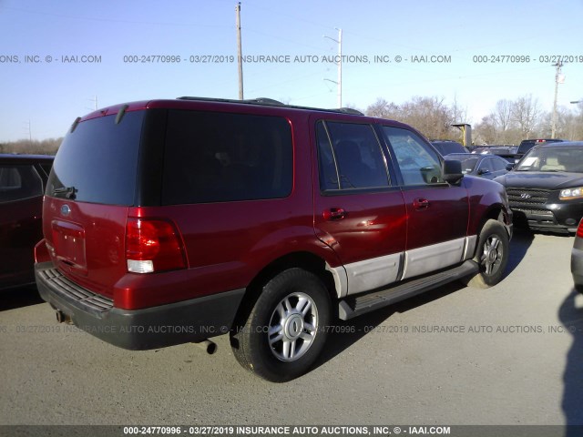 1FMPU16W94LA01233 - 2004 FORD EXPEDITION XLT RED photo 4