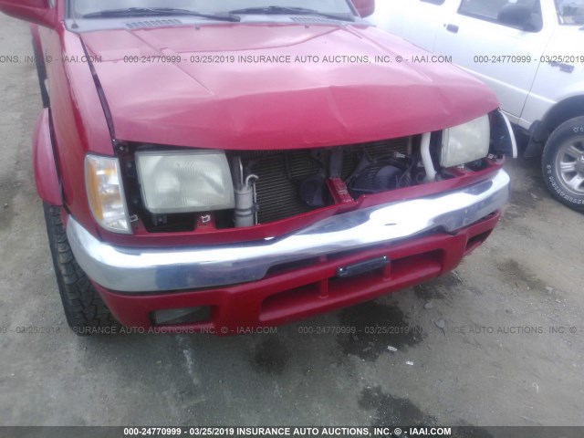 1N6ED27TXYC389176 - 2000 NISSAN FRONTIER CREW CAB XE/CREW CAB SE RED photo 6