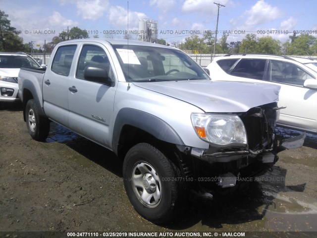 3TMJU62N49M071040 - 2009 TOYOTA TACOMA DOUBLE CAB PRERUNNER SILVER photo 1