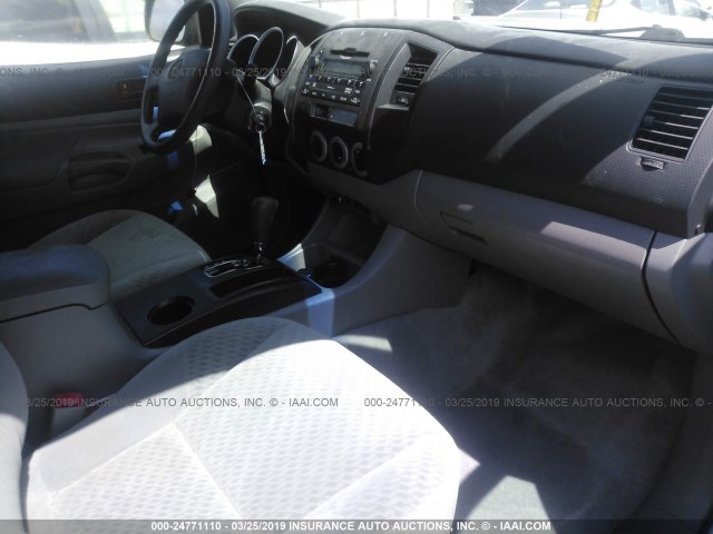 3TMJU62N49M071040 - 2009 TOYOTA TACOMA DOUBLE CAB PRERUNNER SILVER photo 5