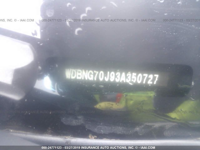 WDBNG70J93A350727 - 2003 MERCEDES-BENZ S 430 SILVER photo 9