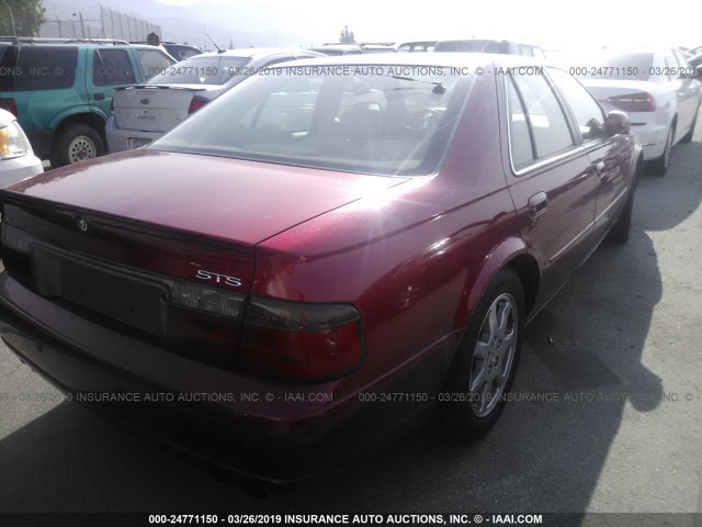 1G6KY54983U246883 - 2003 CADILLAC SEVILLE STS RED photo 4