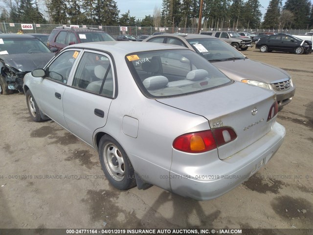 1NXBR12E1XZ280538 - 1999 TOYOTA COROLLA VE/CE/LE SILVER photo 3