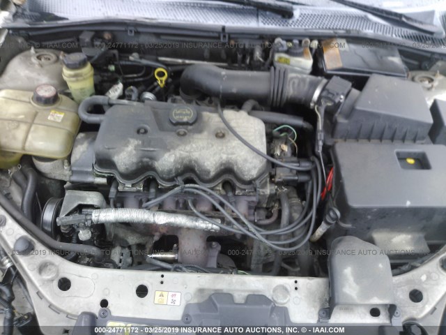 1FAFP33P64W177886 - 2004 FORD FOCUS LX GOLD photo 10