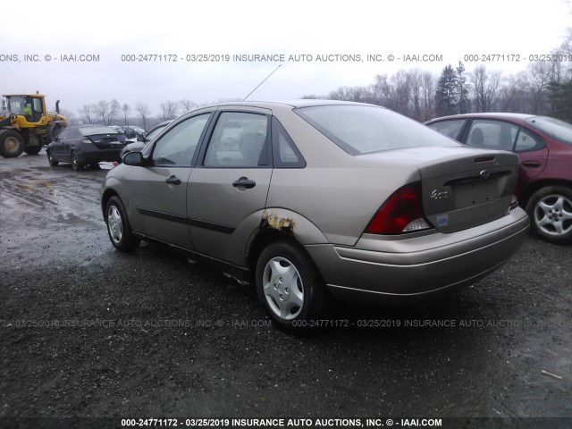 1FAFP33P64W177886 - 2004 FORD FOCUS LX GOLD photo 3