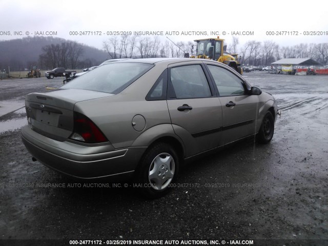 1FAFP33P64W177886 - 2004 FORD FOCUS LX GOLD photo 4