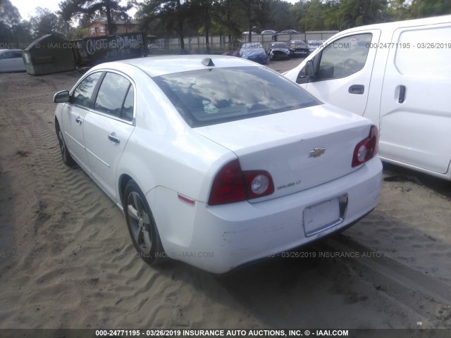 1G1ZC5EU9CF139948 - 2012 CHEVROLET MALIBU 1LT 白色 照片 3