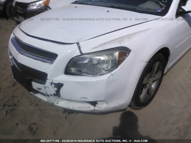 1G1ZC5EU9CF139948 - 2012 CHEVROLET MALIBU 1LT 白色 照片 6