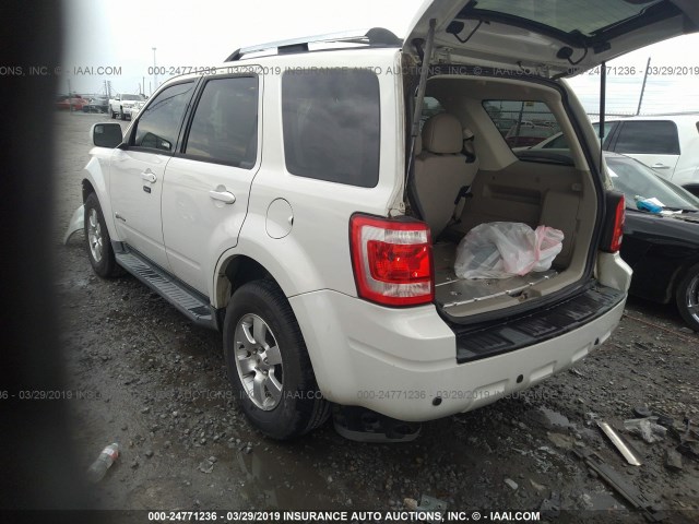 1FMCU4K36AKC31163 - 2010 FORD ESCAPE HYBRID WHITE photo 3