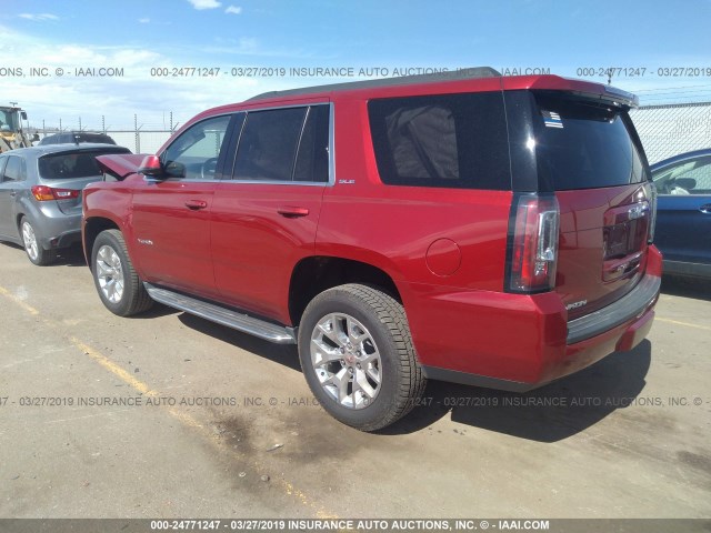 1GKS2AKCXFR172397 - 2015 GMC YUKON SLE RED photo 3