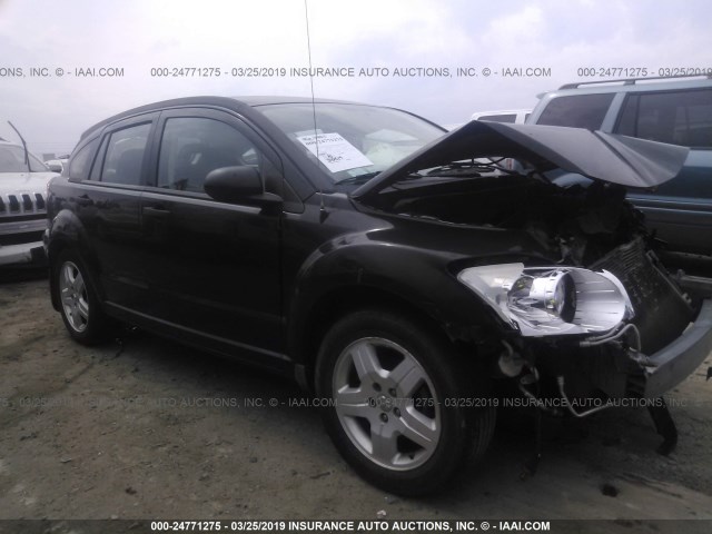 1B3HB28B98D776504 - 2008 DODGE CALIBER BLACK photo 1