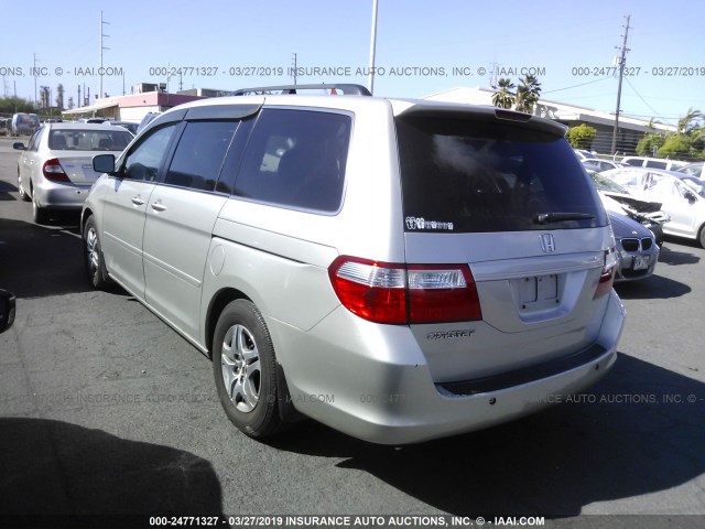 5FNRL38626B425903 - 2006 HONDA ODYSSEY EXL GRAY photo 3