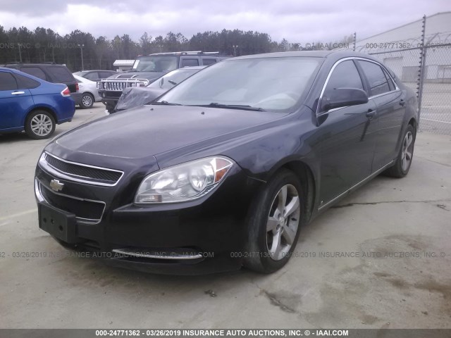 1G1ZJ57B494188755 - 2009 CHEVROLET MALIBU 2LT BLACK photo 2