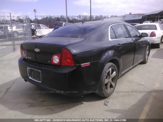 1G1ZJ57B494188755 - 2009 CHEVROLET MALIBU 2LT BLACK photo 4