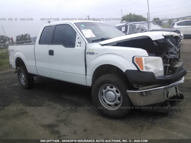 1FTFX1EF6DKF27611 - 2013 FORD F150 SUPER CAB WHITE photo 1