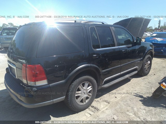 5LMEU88H04ZJ08258 - 2004 LINCOLN AVIATOR 黑色 照片 4
