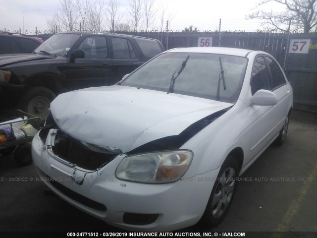 KNAFE121475412147 - 2007 KIA SPECTRA EX/LX WHITE photo 2