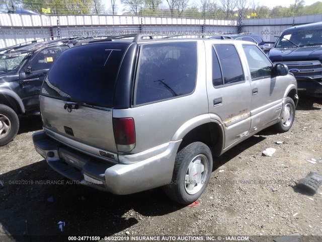 1GKCS13W2X2545584 - 1999 GMC JIMMY TAN photo 4