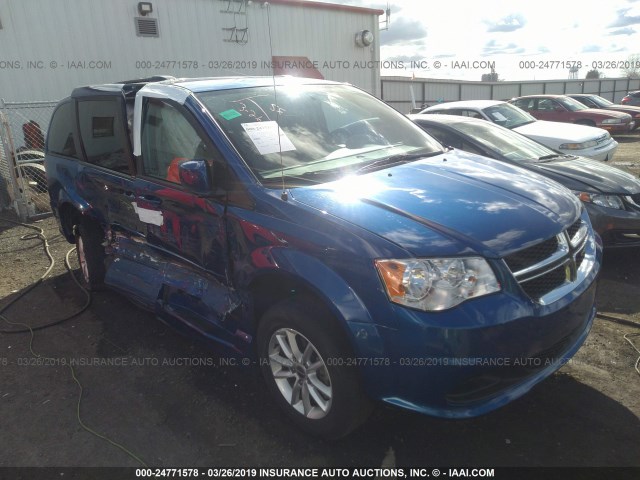 2C4RDGCG7DR650209 - 2013 DODGE GRAND CARAVAN SXT Dark Blue photo 1