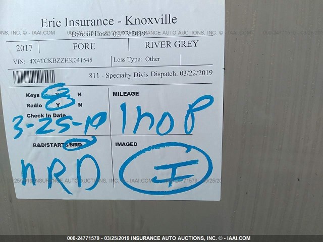 4X4TCKB22HK041545 - 2017 FOREST RIVER GREY WOLF  未知 照片 7