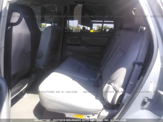 5TDZT34AX2S079325 - 2002 TOYOTA SEQUOIA SR5 GRAY photo 8