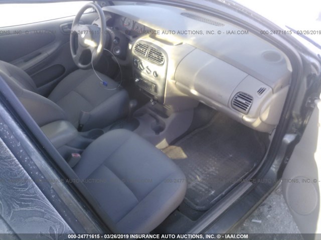 1B3ES26C33D245001 - 2003 DODGE NEON SE GRAY photo 5