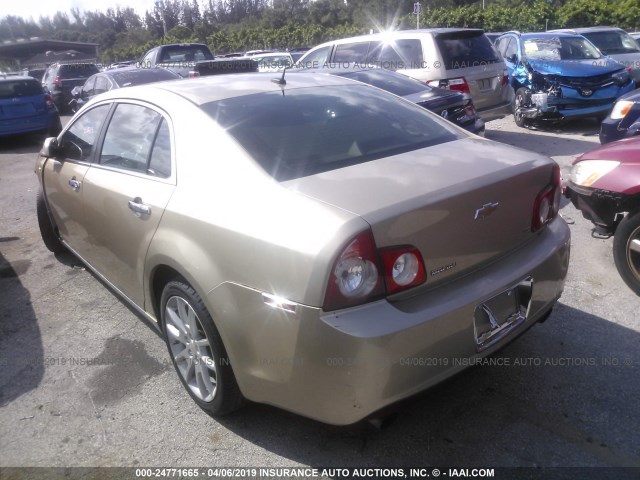 1G1ZK57718F255565 - 2008 CHEVROLET MALIBU LTZ GOLD photo 3