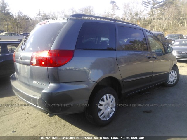 5TDZA23CX6S510464 - 2006 TOYOTA SIENNA CE/LE GRAY photo 4