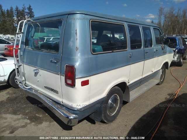 2B4GB11H7DK316788 - 1983 DODGE RAM WAGON B150 Light Blue photo 4