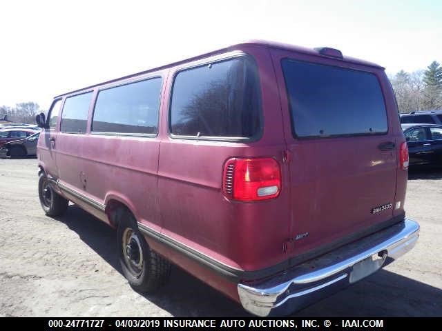 2B5WB35Z81K514619 - 2001 DODGE RAM WAGON B3500 RED photo 3