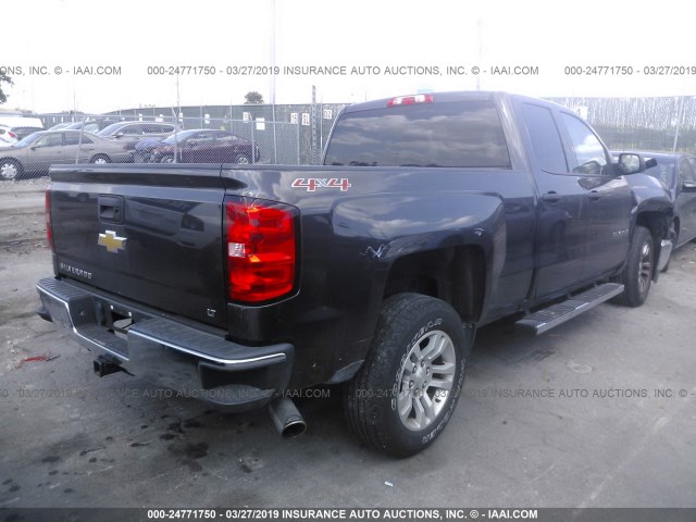 1GCVKREH5EZ291858 - 2014 CHEVROLET SILVERADO K1500 LT GRAY photo 4