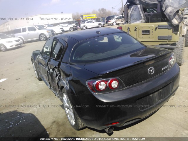 JM1FE1S42B0405491 - 2011 MAZDA RX8 BLACK photo 3