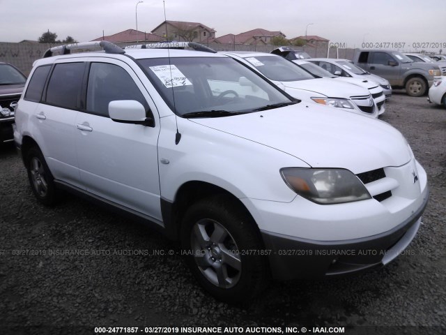 JA4LZ41G93U042700 - 2003 MITSUBISHI OUTLANDER XLS WHITE photo 1