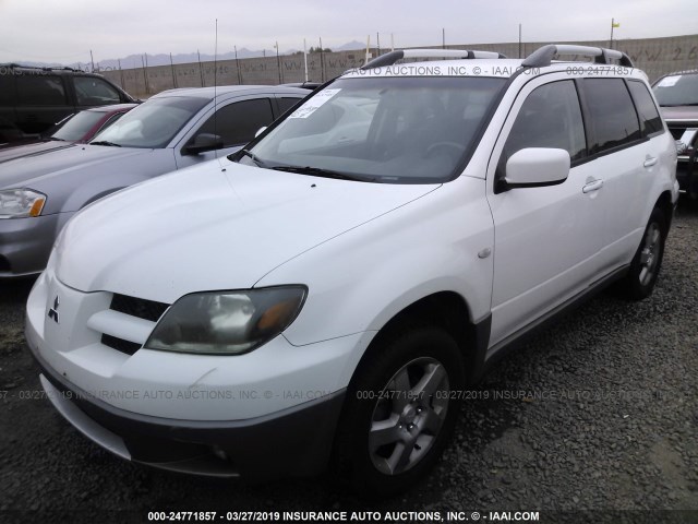 JA4LZ41G93U042700 - 2003 MITSUBISHI OUTLANDER XLS WHITE photo 2