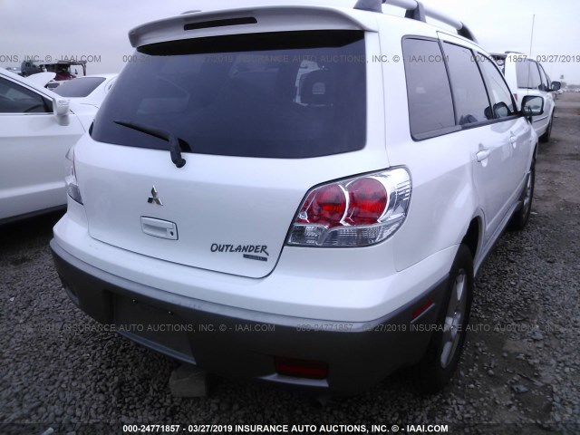 JA4LZ41G93U042700 - 2003 MITSUBISHI OUTLANDER XLS WHITE photo 6