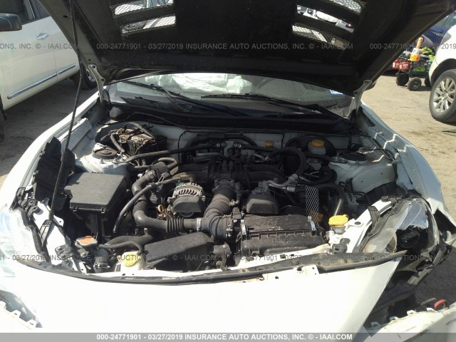 JF1ZNAA18D1715510 - 2013 TOYOTA SCION FR-S WHITE photo 10