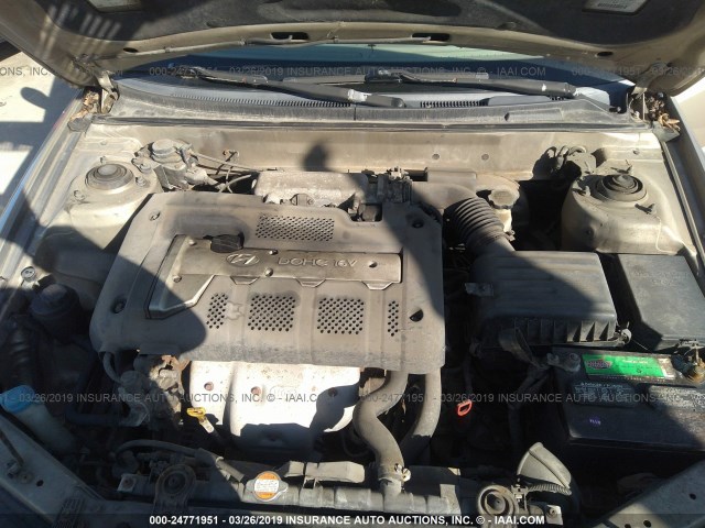 KMHDN45D12U360164 - 2002 HYUNDAI ELANTRA GLS/GT GOLD photo 10